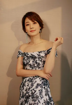 马伊琍青花瓷露肩长裙妩媚性感写真_6