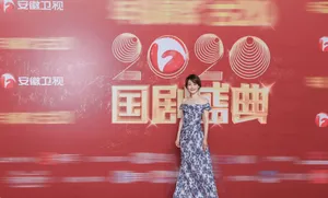 马伊琍青花瓷露肩长裙妩媚性感写真_10