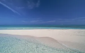 美丽的海水沙滩风景壁纸_4