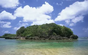 美丽的海水沙滩风景壁纸_6