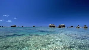 美丽的海水沙滩风景壁纸_14