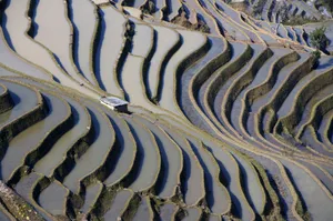 大山里无尽的梯田风光_2