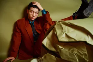 胡夏复古西装个性时尚写真图片_7