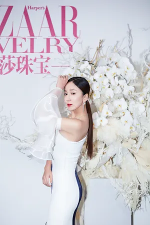 娄艺潇开叉礼服性感妩媚写真_6