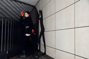 宋妍霏哥特风毒苹果女巫造型写真图片_6