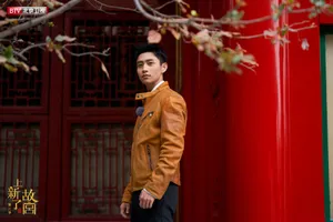 魏晨暖橘色调帅气写真图片