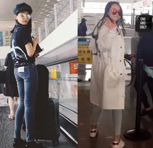 性感美女宋茜机场大长腿优雅写真_4
