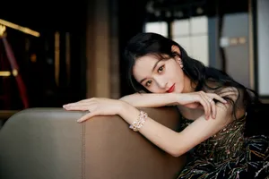 赵丽颖裹胸长裙魅力性感写真_11