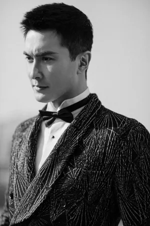 高伟光黑白针织礼服帅气写真图片_4