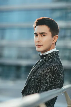高伟光黑白针织礼服帅气写真图片_7