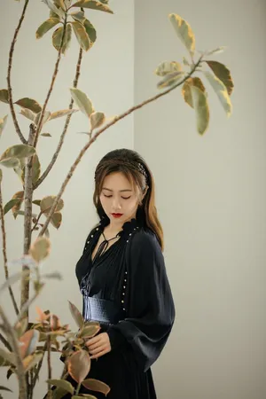 刘芸黑裙优雅时尚写真图片_8
