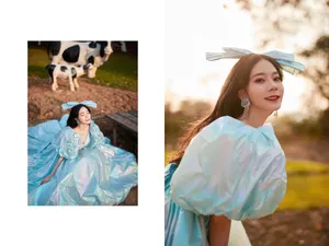 张紫宁在逃公主甜美写真图片_2