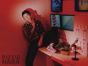 华晨宇时尚芭莎一月刊封面写真图片_3