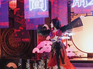 程潇天涯明月刀手游代言拍摄花絮图片_2