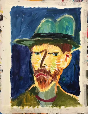 靳东庆生晒俩儿子画作收甜蜜表白图片