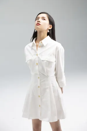 张婧仪白裙清秀靓丽写真图片_4
