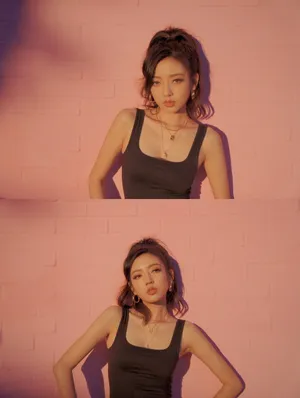 何瑞贤吊带装性感写真图片_2