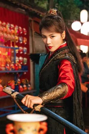 刘涛侠女造型酷感写真图片_1