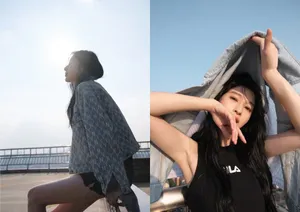 张俪露脐装甜酷写真图片