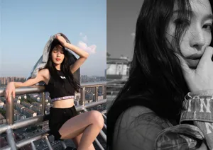 张俪露脐装甜酷写真图片_2