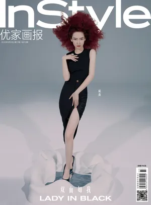 戚薇爆炸头黑裙超长眼线气场炸裂写真图片_8