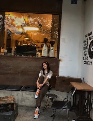 李兰迪清新甜美私服街拍图片
