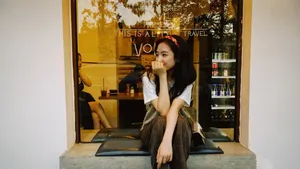 李兰迪清新甜美私服街拍图片_4