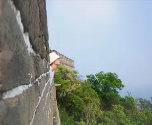 李沁白衣牛仔裤清爽阳光活力无限美照图片_7