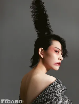 陆柯燃酷飒时尚大片写真图片