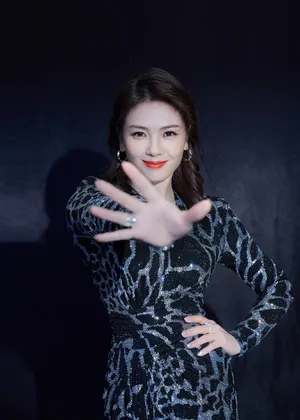 刘涛豹纹亮片裙性感写真图片