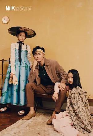张伦硕携亲子甜蜜帅气写真图片_4
