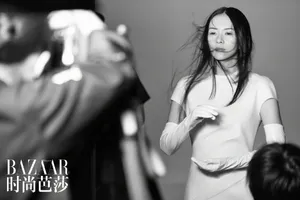 章子怡黑白光影写真花絮图片_3