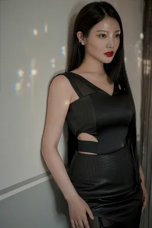 徐冬冬性感黑裙火辣写真图片_6