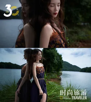 金晨山水交映大片写真图片_7