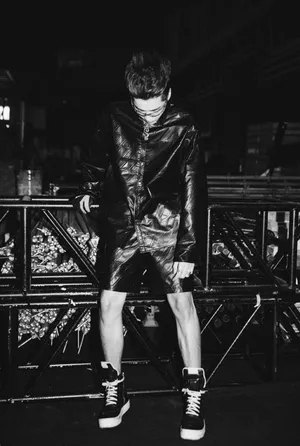 吴亦凡酷黑夹克写真图片_16