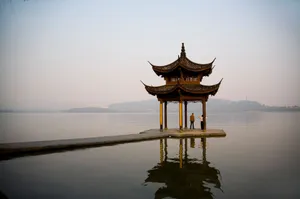 美丽的杭州西湖风光_6