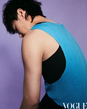 白宇烟花小狼尾发型写真图片_1