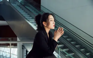 马苏西装裙性感优雅写真图片_5