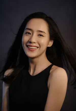 王智黑裙性感甜酷写真图片_7