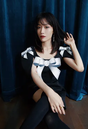 田原黑裙性感甜酷写真图片_2