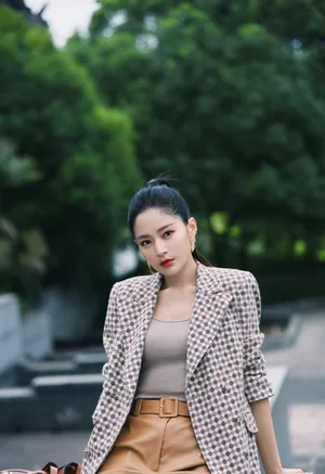 王媛可高马尾初秋写真图片_2