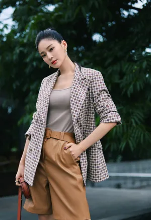 王媛可高马尾初秋写真图片_3