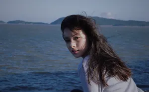张艺上海边性感写真图片