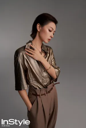 万茜酷飒时尚大片写真图片_2