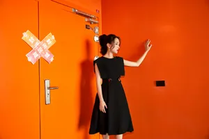 马苏黑裙性感撩人写真图片_2