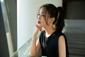 马苏黑裙性感撩人写真图片_7