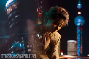 刘雨昕侧针织毛衣眼镜温柔文艺写真图片_6