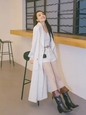 宋茜长发白衣甜美写真图片_1