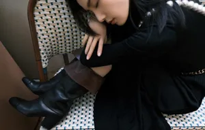 刘诗诗针织长裙气质写真图片