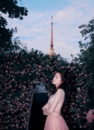 关晓彤花粉蛋糕裙写真图片_8